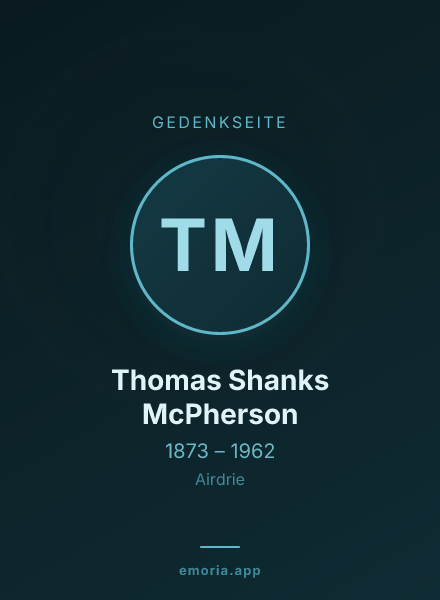 Gedenkportrait von Thomas Shanks McPherson