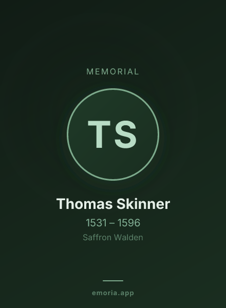 Memorial portrait of Thomas Skinner