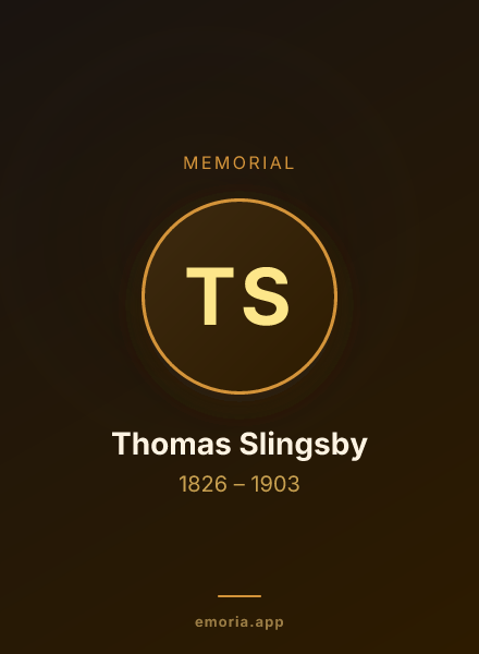 Memorial portrait of Thomas Slingsby