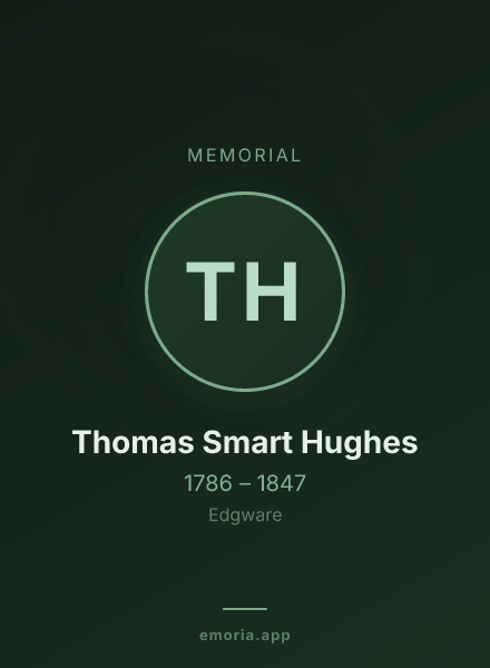 Memorial portrait of Thomas Smart Hughes