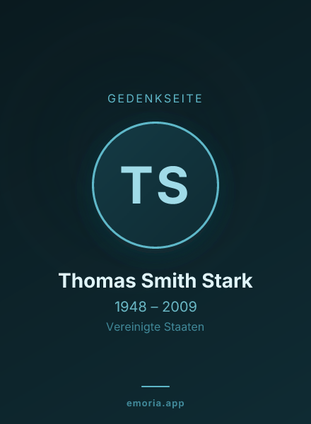 Gedenkportrait von Thomas Smith Stark