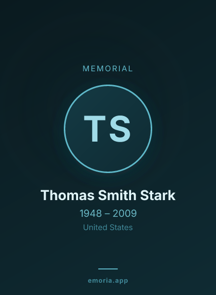 Memorial portrait of Thomas Smith Stark