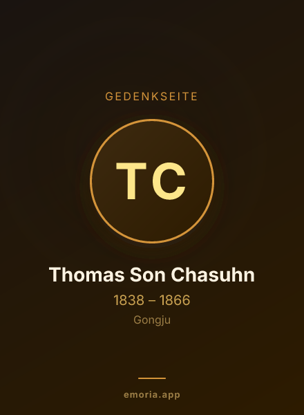 Gedenkportrait von Thomas Son Chasuhn