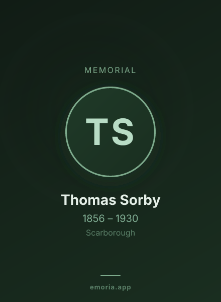 Memorial portrait of Thomas Sorby