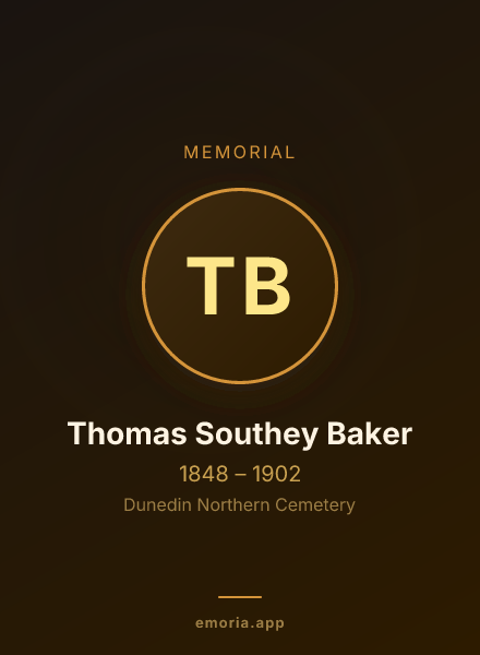 Memorial portrait of Thomas Southey Baker