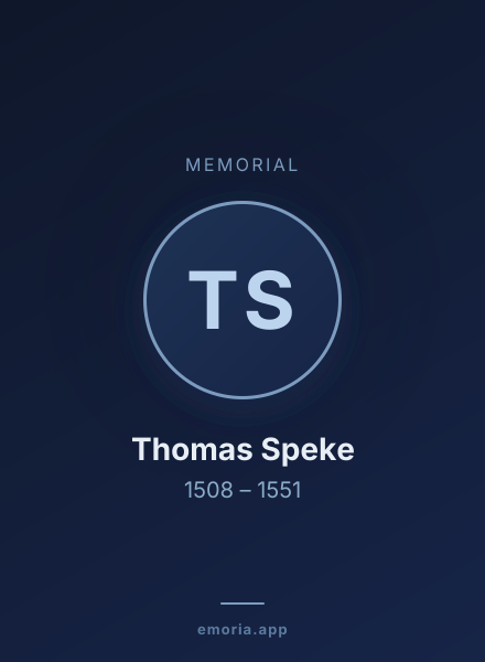 Memorial portrait of Thomas Speke