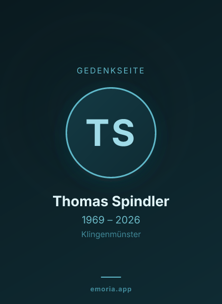 Gedenkportrait von Thomas Spindler