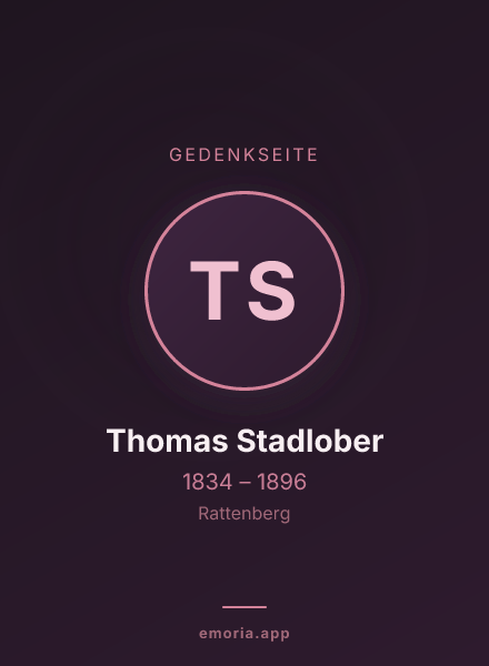 Gedenkportrait von Thomas Stadlober