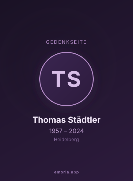 Gedenkportrait von Thomas Städtler