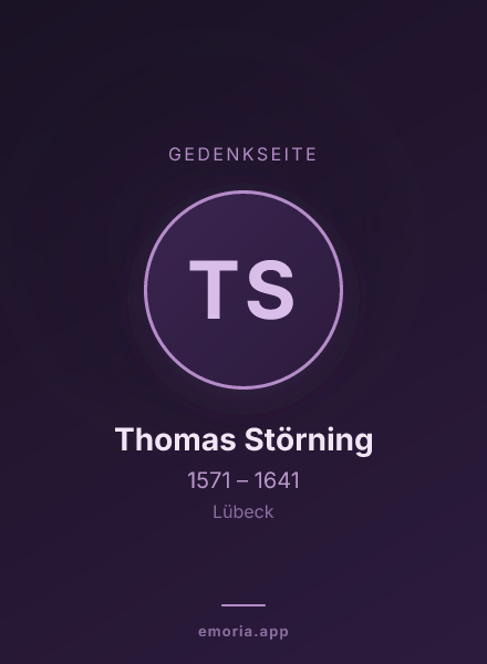 Gedenkportrait von Thomas Störning
