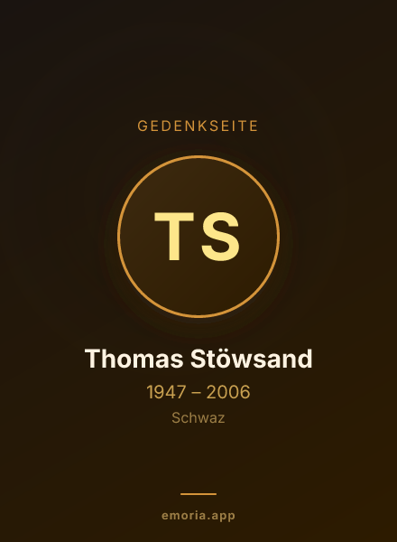 Gedenkportrait von Thomas Stöwsand