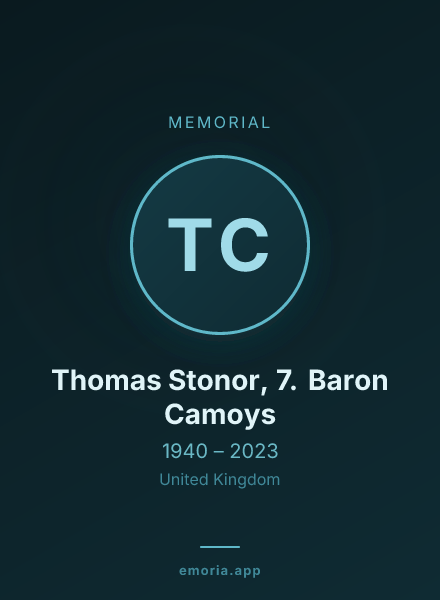 Memorial portrait of Thomas Stonor, 7. Baron Camoys