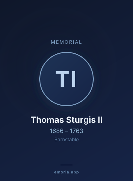 Memorial portrait of Thomas Sturgis II