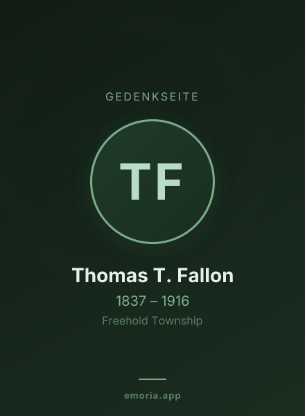 Gedenkportrait von Thomas T. Fallon