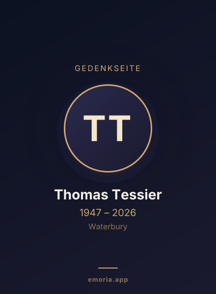 Gedenkportrait von Thomas Tessier