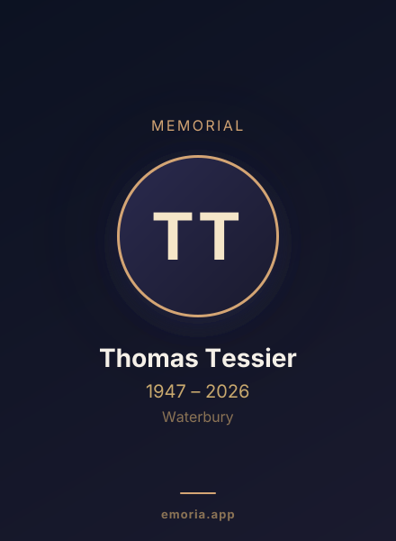 Memorial portrait of Thomas Tessier