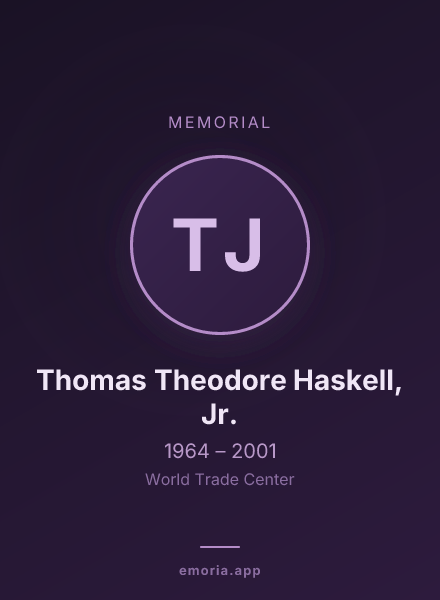 Memorial portrait of Thomas Theodore Haskell, Jr.