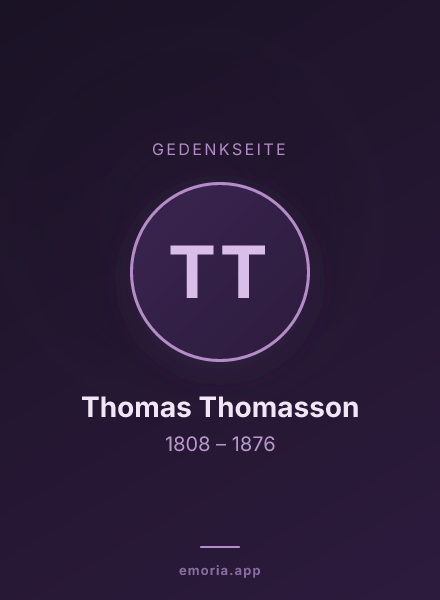 Gedenkportrait von Thomas Thomasson