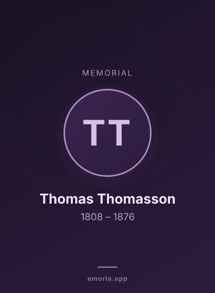 Memorial portrait of Thomas Thomasson