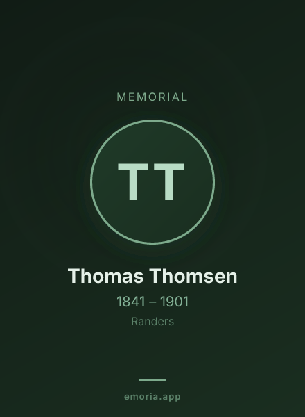 Memorial portrait of Thomas Thomsen