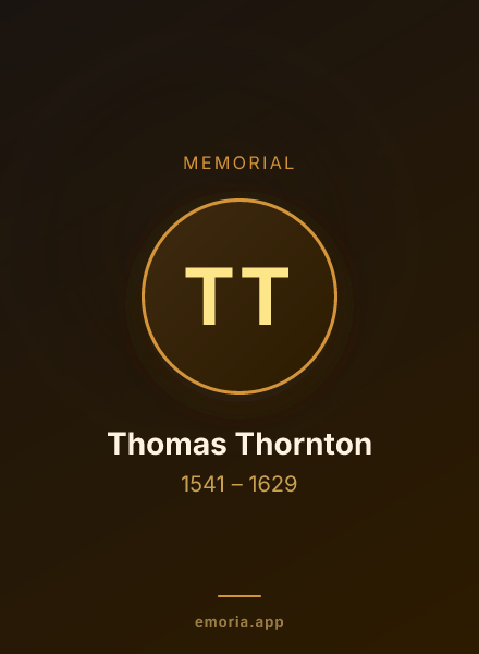 Memorial portrait of Thomas Thornton