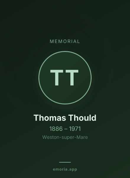 Memorial portrait of Thomas Thould