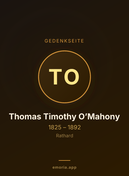 Gedenkportrait von Thomas Timothy O’Mahony