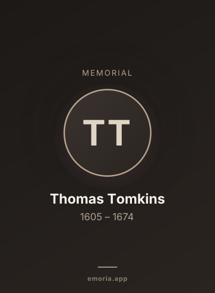 Memorial portrait of Thomas Tomkins