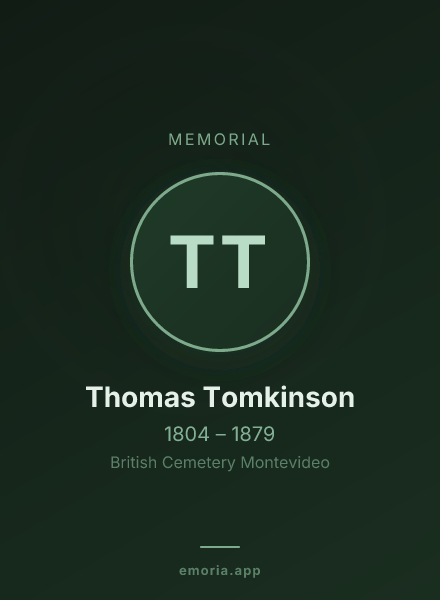 Memorial portrait of Thomas Tomkinson