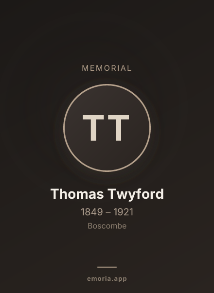 Memorial portrait of Thomas Twyford