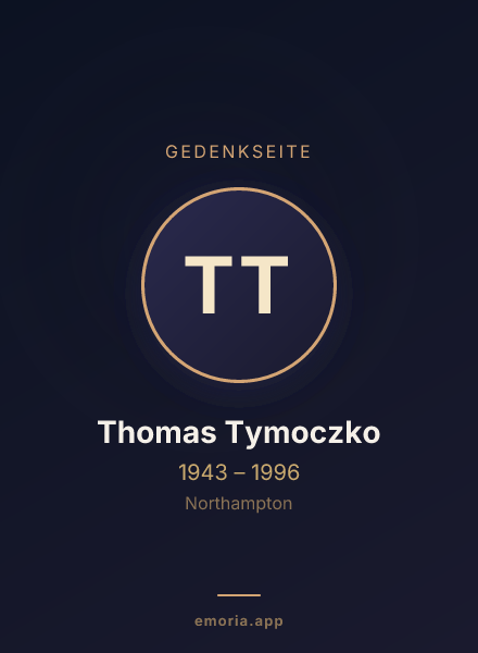 Gedenkportrait von Thomas Tymoczko