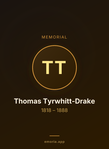 Memorial portrait of Thomas Tyrwhitt-Drake