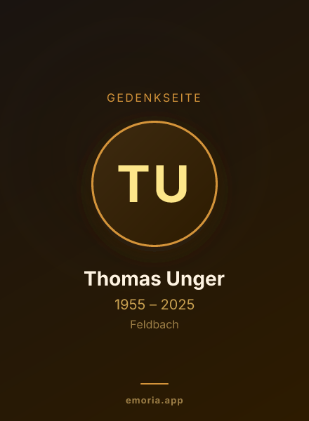 Gedenkportrait von Thomas Unger