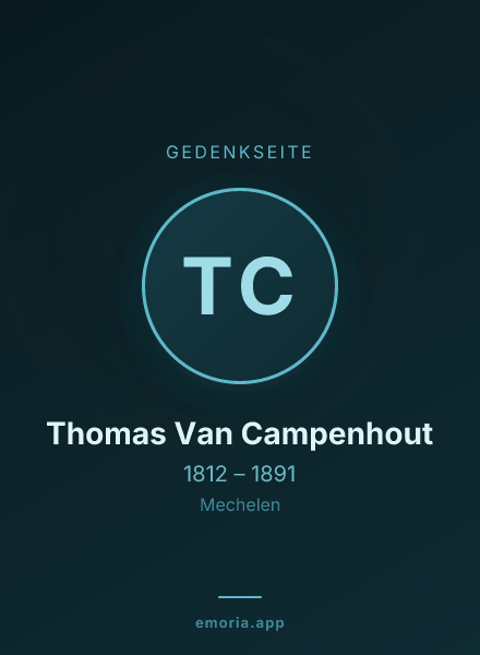 Gedenkportrait von Thomas Van Campenhout