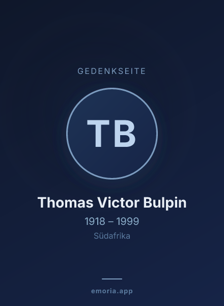 Gedenkportrait von Thomas Victor Bulpin