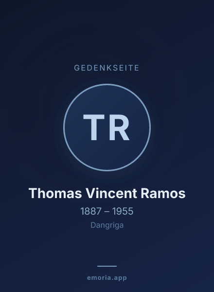 Gedenkportrait von Thomas Vincent Ramos