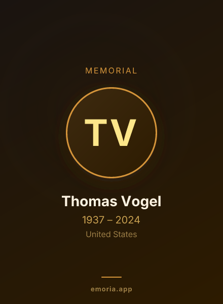 Memorial portrait of Thomas Vogel