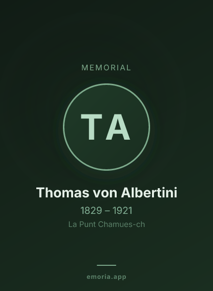 Memorial portrait of Thomas von Albertini