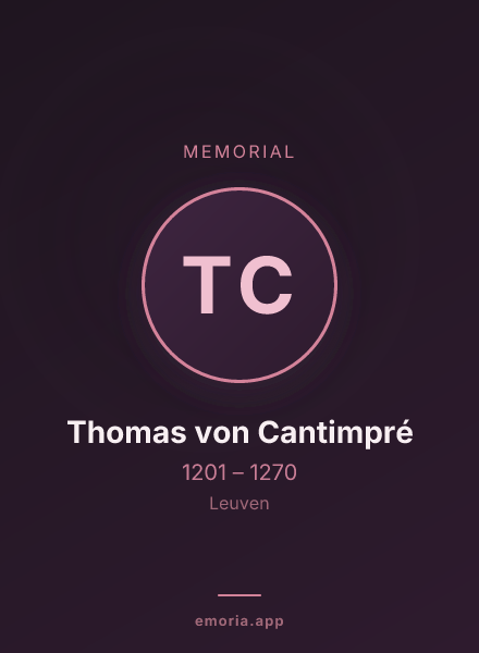 Memorial portrait of Thomas von Cantimpré