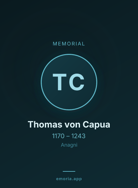 Memorial portrait of Thomas von Capua