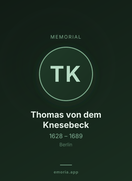 Memorial portrait of Thomas von dem Knesebeck