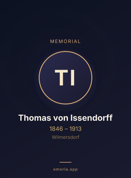 Memorial portrait of Thomas von Issendorff