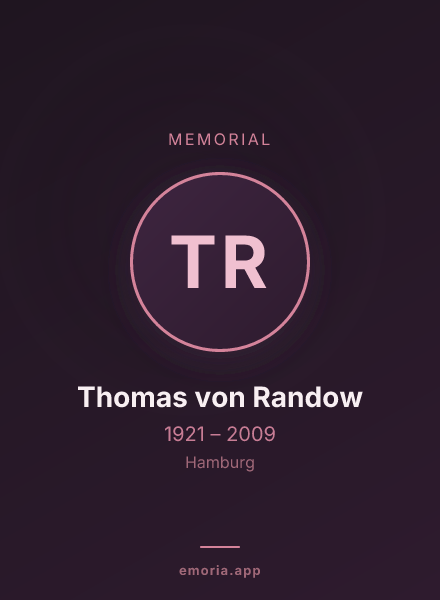 Memorial portrait of Thomas von Randow