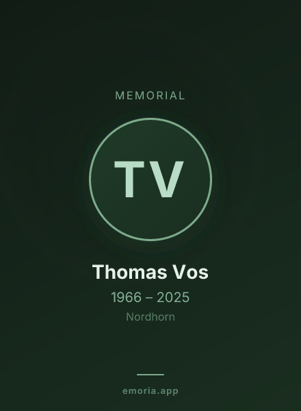 Memorial portrait of Thomas Vos