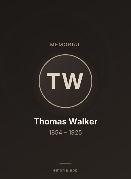 Memorial portrait of Thomas Walker