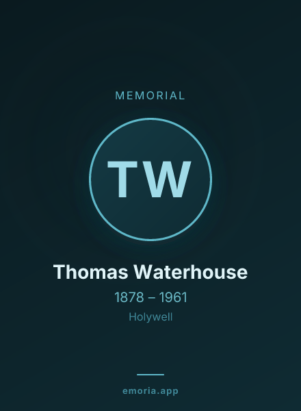 Memorial portrait of Thomas Waterhouse