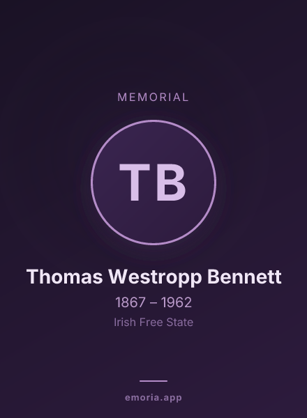 Memorial portrait of Thomas Westropp Bennett