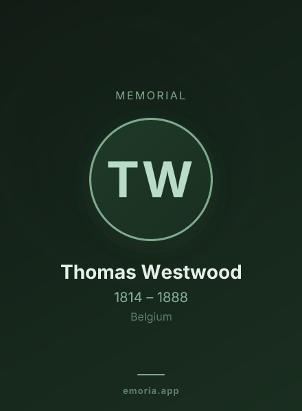 Memorial portrait of Thomas Westwood