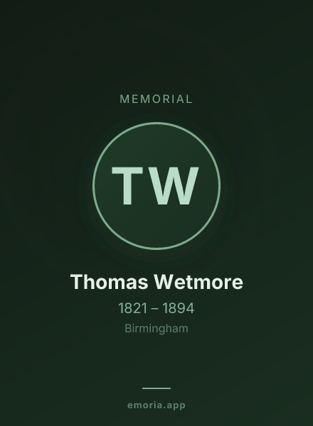 Memorial portrait of Thomas Wetmore