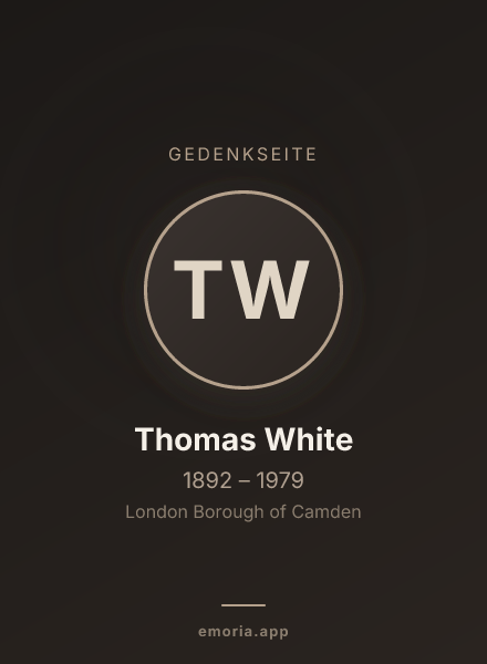 Gedenkportrait von Thomas White